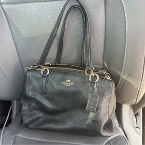 Coach Black Leather Satchel